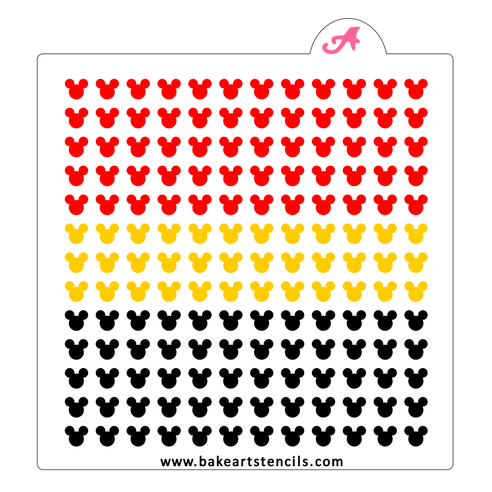 Mouse Ear Sprinkles Stencil, DIY Disney Desserts with this stencil.