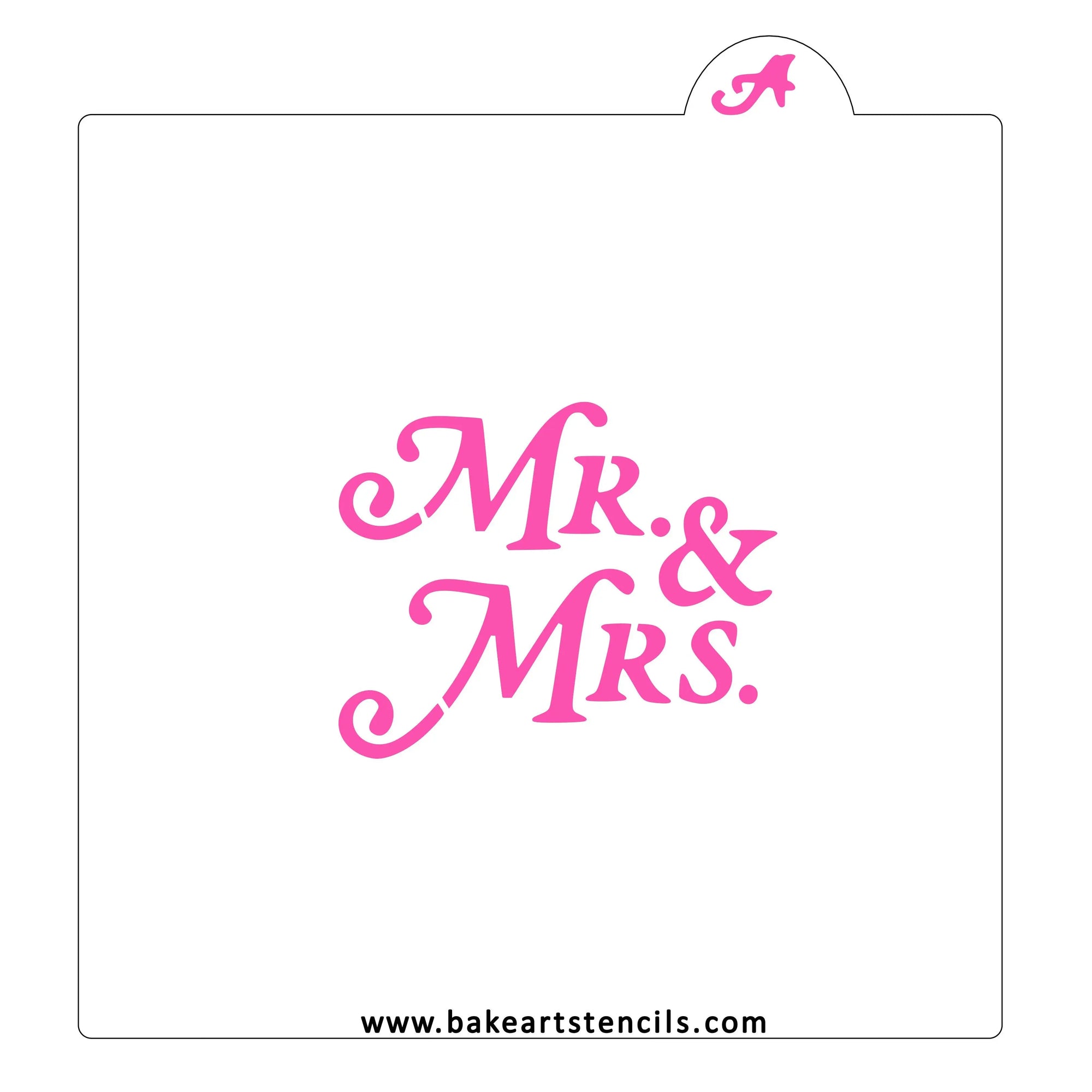 Mr. and Mrs. Cutter/Stencil bakeartstencil