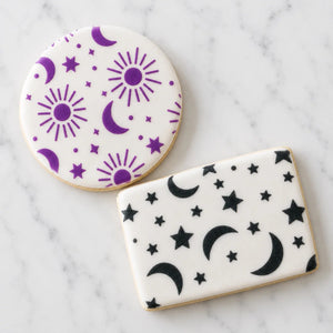 Celestial Sky Pattern Stencil bakeartstencil