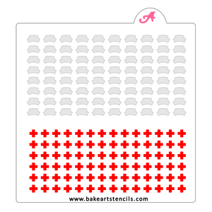 Nurse Sprinkles Stencil bakeartstencil