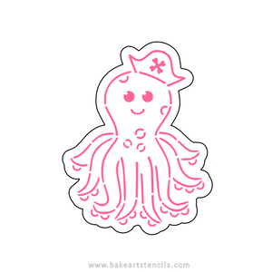 Octopus Cutter/Stencil Set bakeartstencil