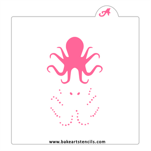Octopus Cookie Stencil bakeartstencil