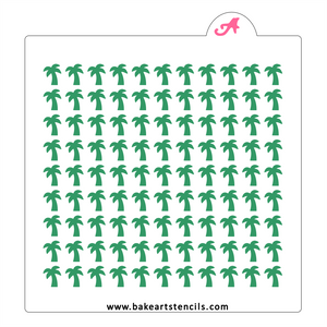 Palm Tree and Coconut Sprinkles Stencil bakeartstencil