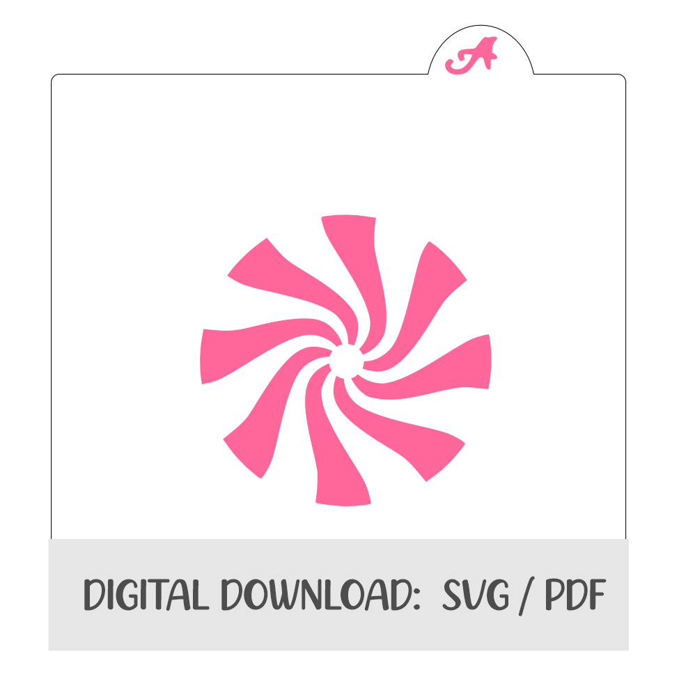 Peppermint Candy Digital Download bakeartstencils