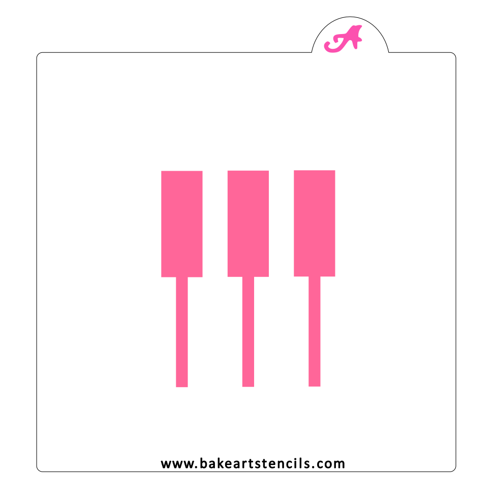 Piano Keys Stencil