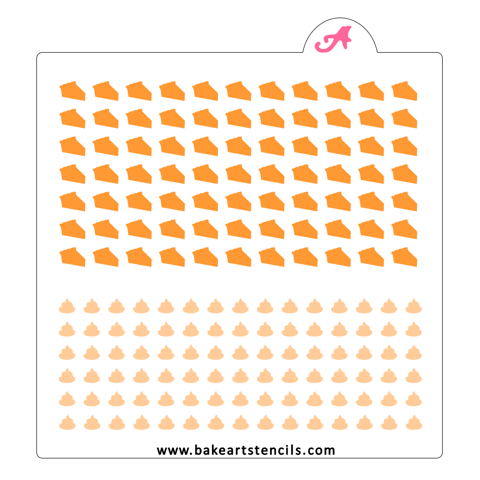 Pie Sprinkles Stencil bakeartstencil