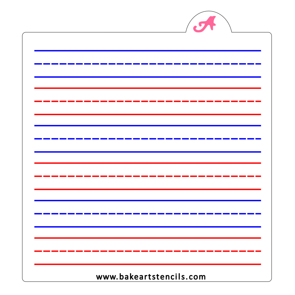 Preschool Paper Cookie Stencil bakeartstencil