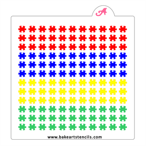 Puzzle Sprinkles Stencil bakeartstencil