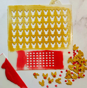 Reindeer Nose Sprinkles Stencil bakeartstencils
