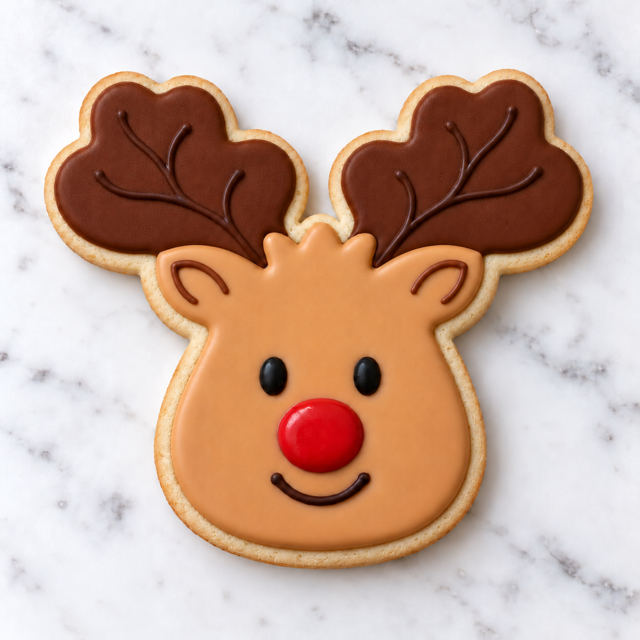 Reindeer Head Cookie Cutter bakeartstencil