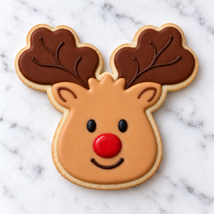 Reindeer Head Cookie Cutter bakeartstencil