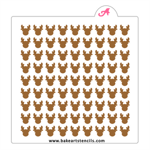 Reindeer Nose Sprinkles Stencil bakeartstencils