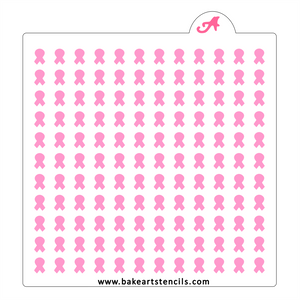 Ribbon Sprinkles Stencil. make DIY Sprinkles for Breast Cancer Awareness and more.