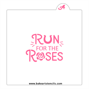Run for the Roses Cookie Stencil: Kentucky Derby Horse bakeartstencil
