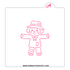 Scarecrow PYO Cookie Stencil bakeartstencils