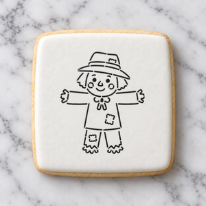Scarecrow PYO Cookie Stencil bakeartstencils