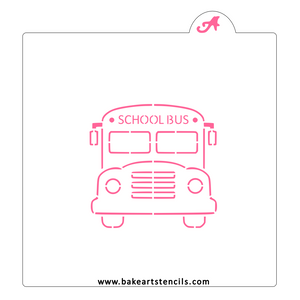 School Bus PYO Stencil bakeartstencil