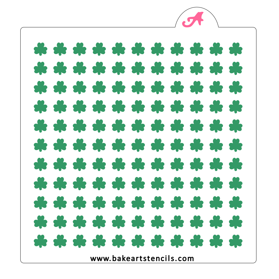 Shamrock Sprinkles Stencil bakeartstencil