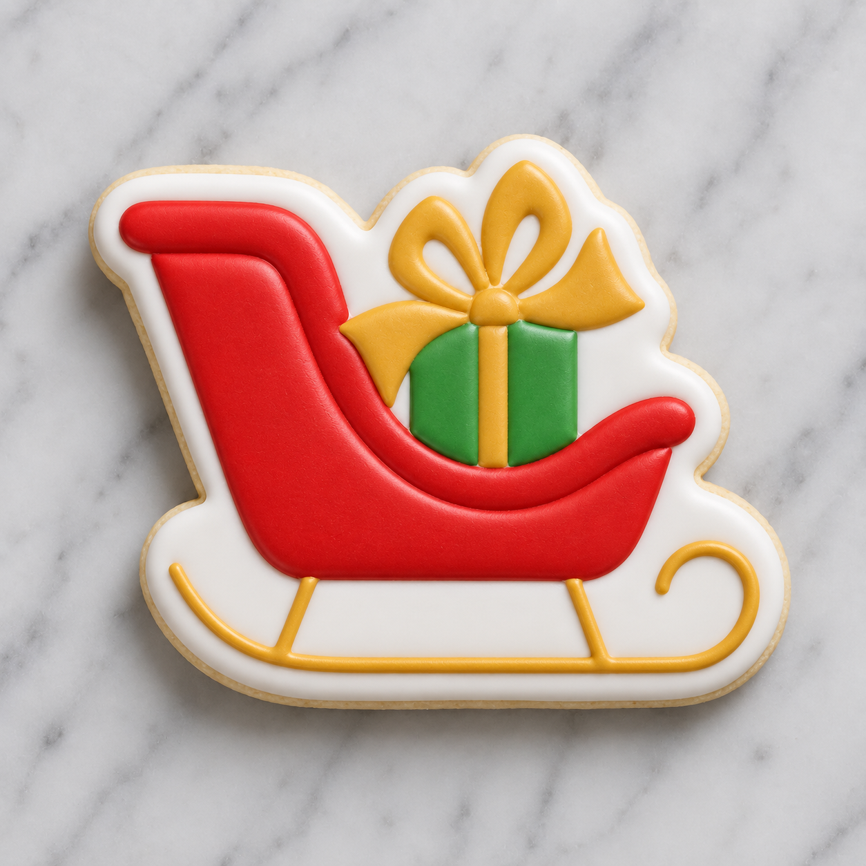 Sleigh All Day Cookie Cutter & Stencil bakeartstencil