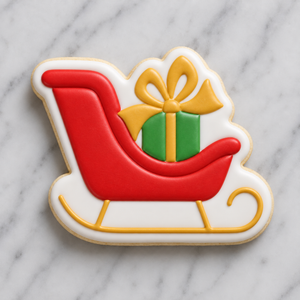 Sleigh All Day Cookie Cutter & Stencil bakeartstencil