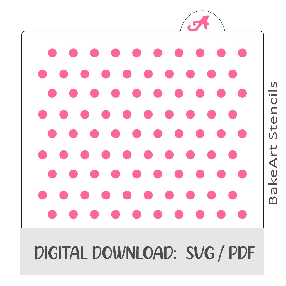 Small Polka Dots Digital Download bakeartstencils