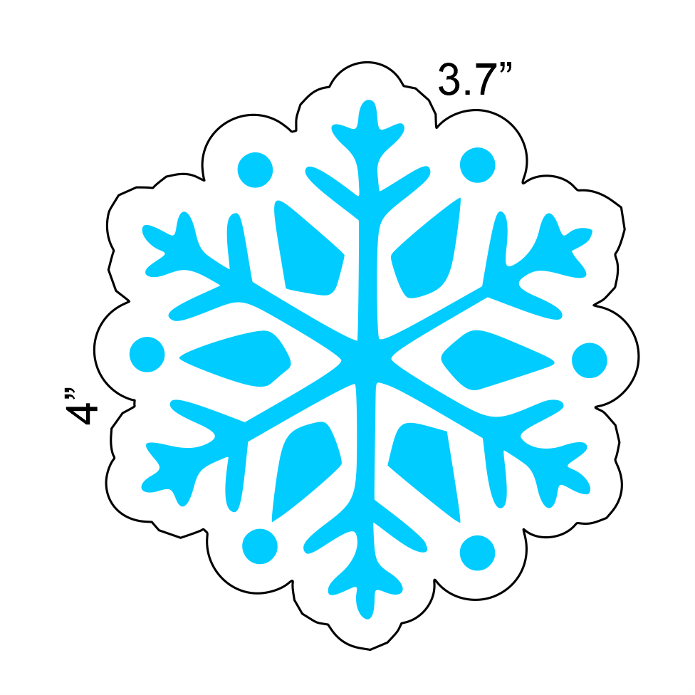 Snowflake Cutter/Stencil bakeartstencil