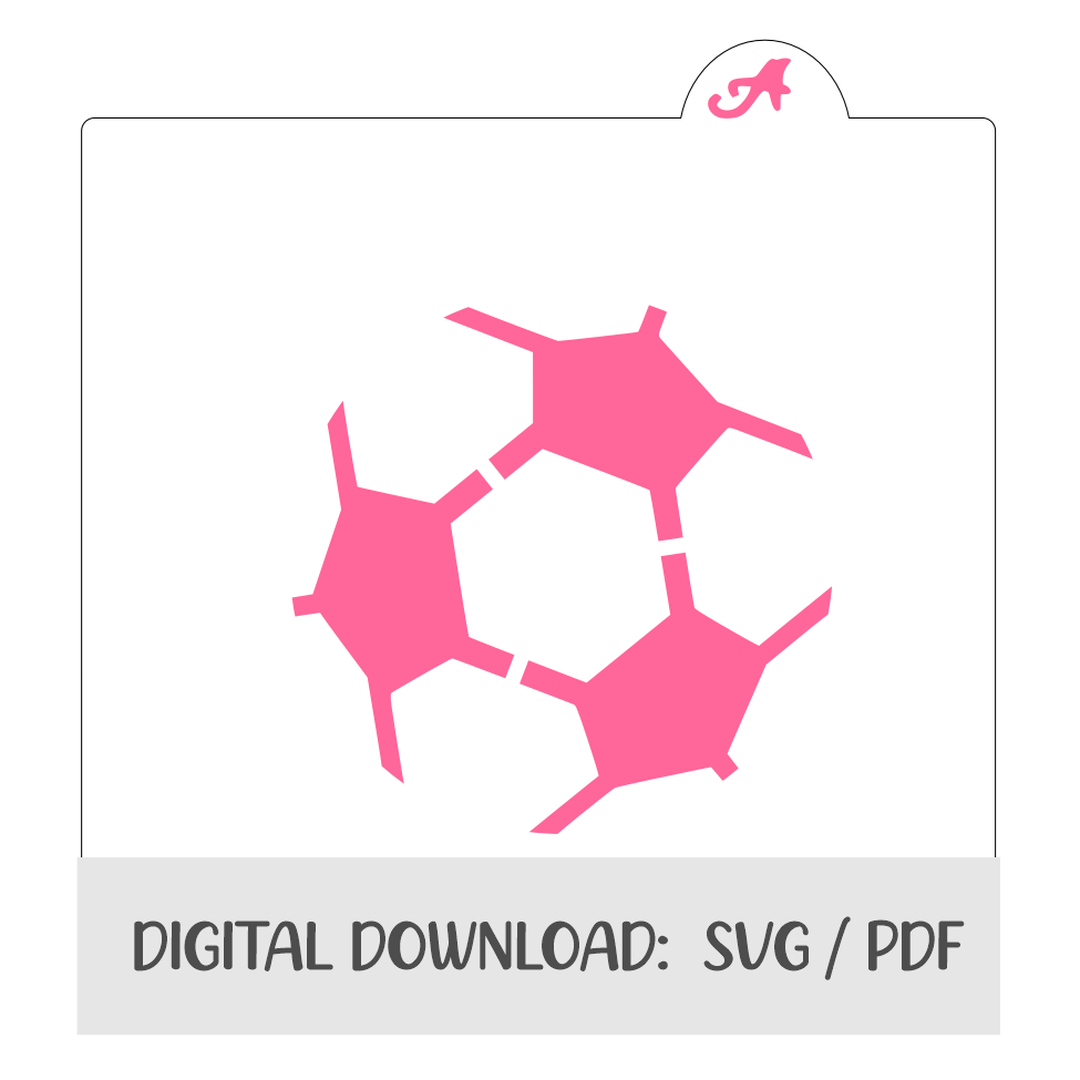Soccer Ball Digital Download bakeartstencils