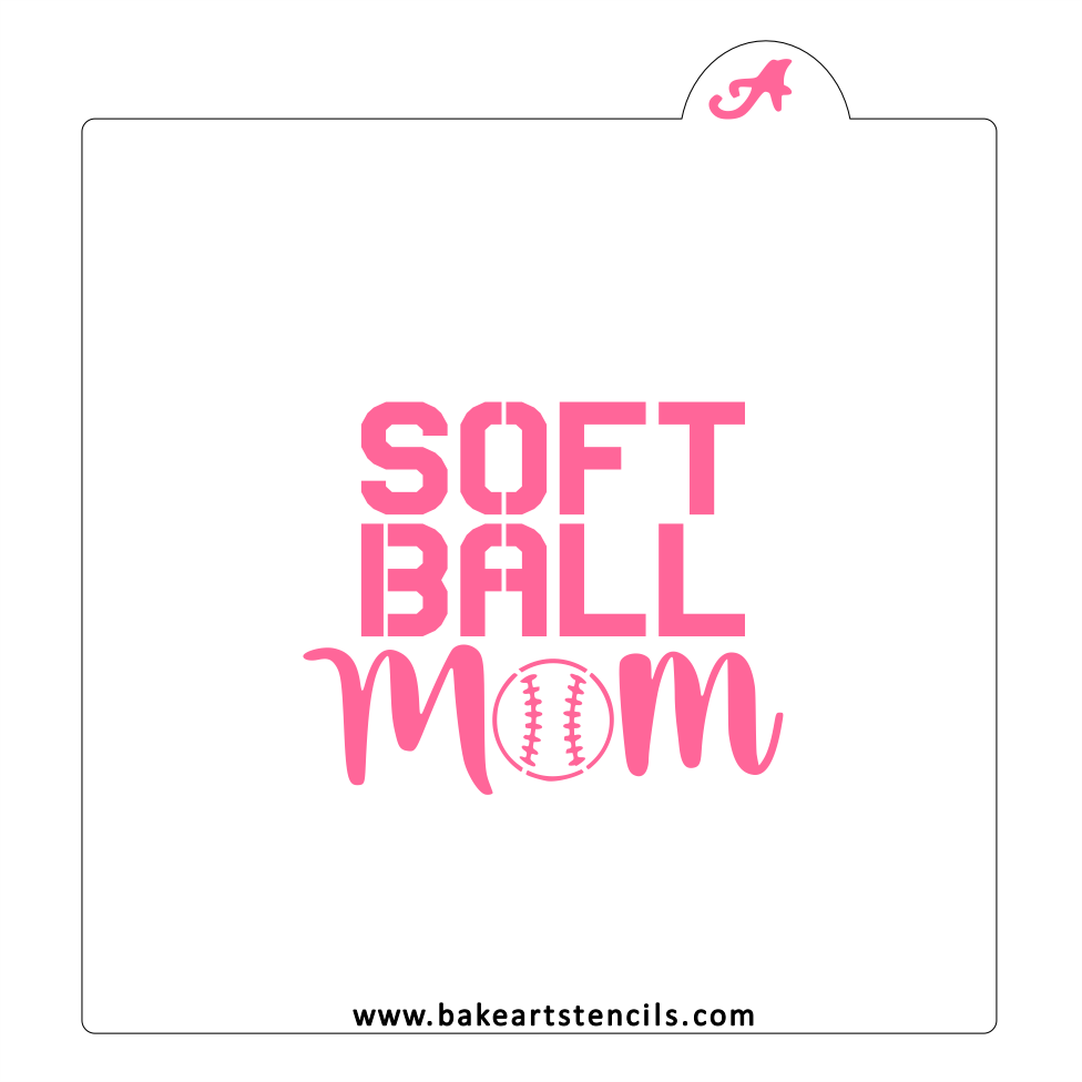 Mom Cookie Stencil bakeartstencil
