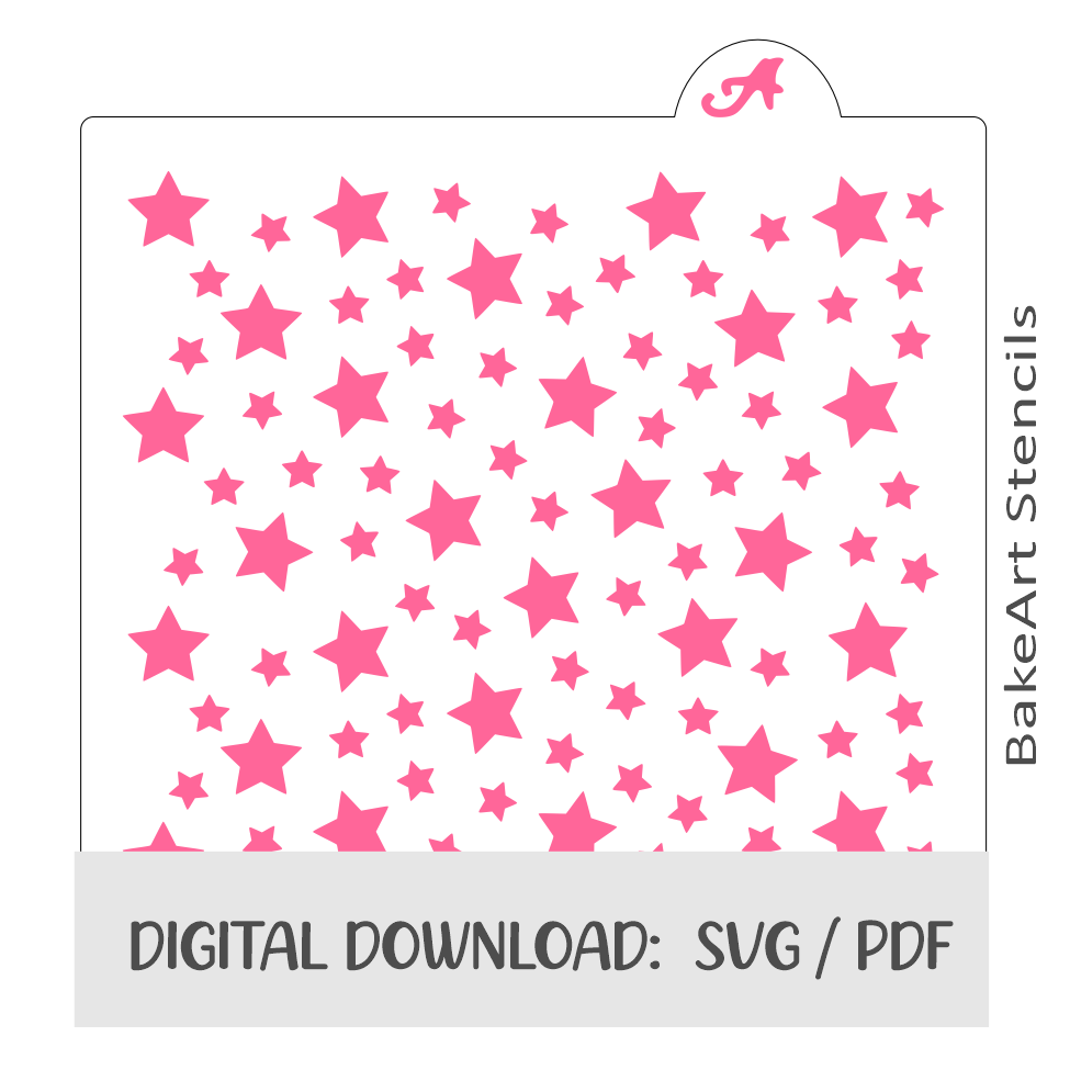 Space Stars Digital Download bakeartstencils