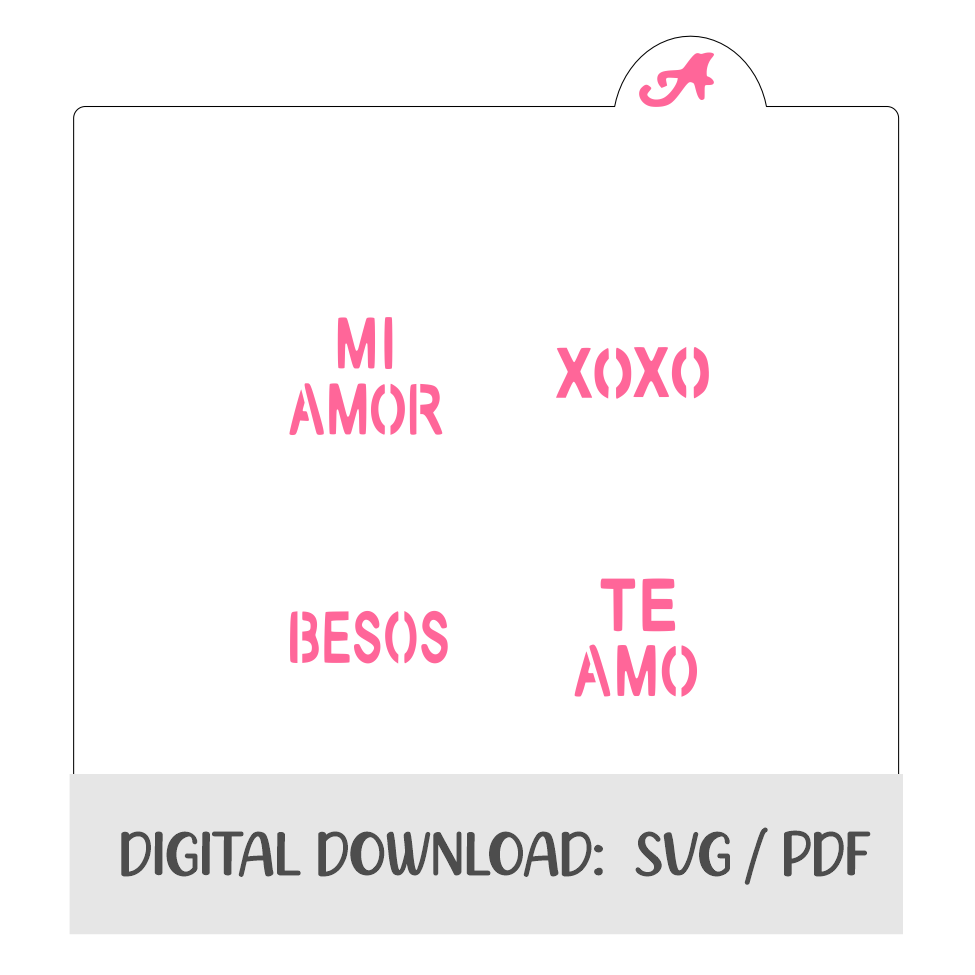 Spanish Conversation Sayings Digital Download bakeartstencils