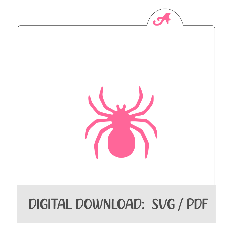 Spider Digital Download bakeartstencils