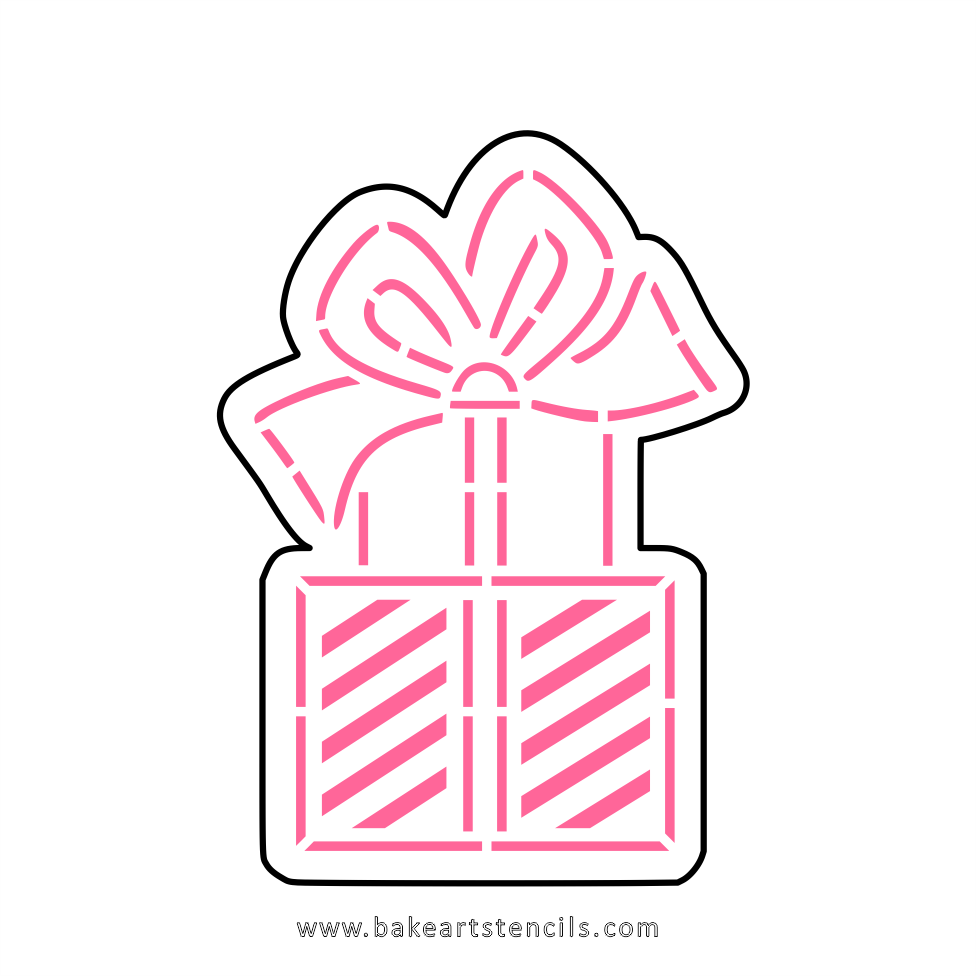 Stacked Present Cutter/Stencil bakeartstencils