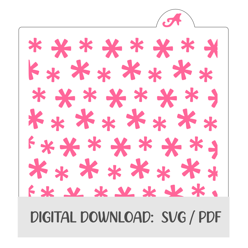 Starry Confetti Digital Download bakeartstencils