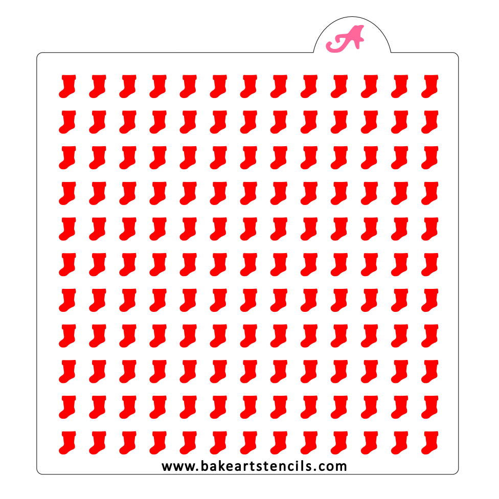 Stocking Sprinkles Stencil