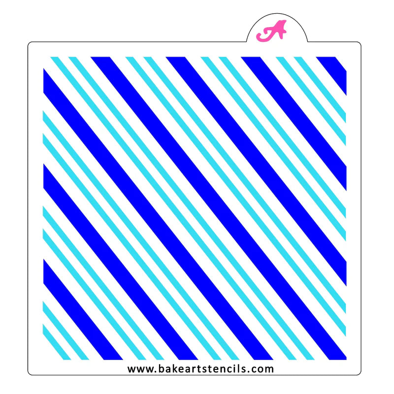 Suit Stripes Stencil Set bakeartstencil