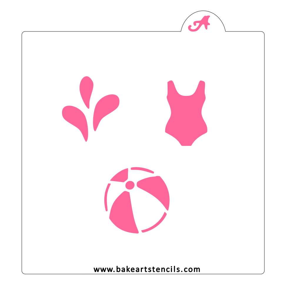 Summer Minis Stencil bakeartstencil