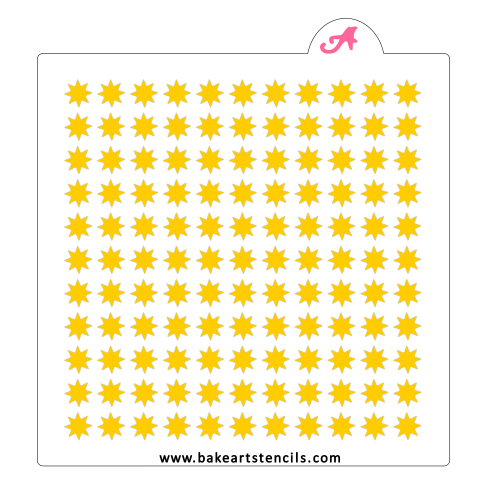 Sun Sprinkles Stencil bakeartstencil
