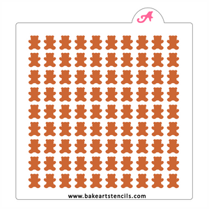 Teddy Bear Sprinkles Stencil, a cute design for DIY Sprinkles.
