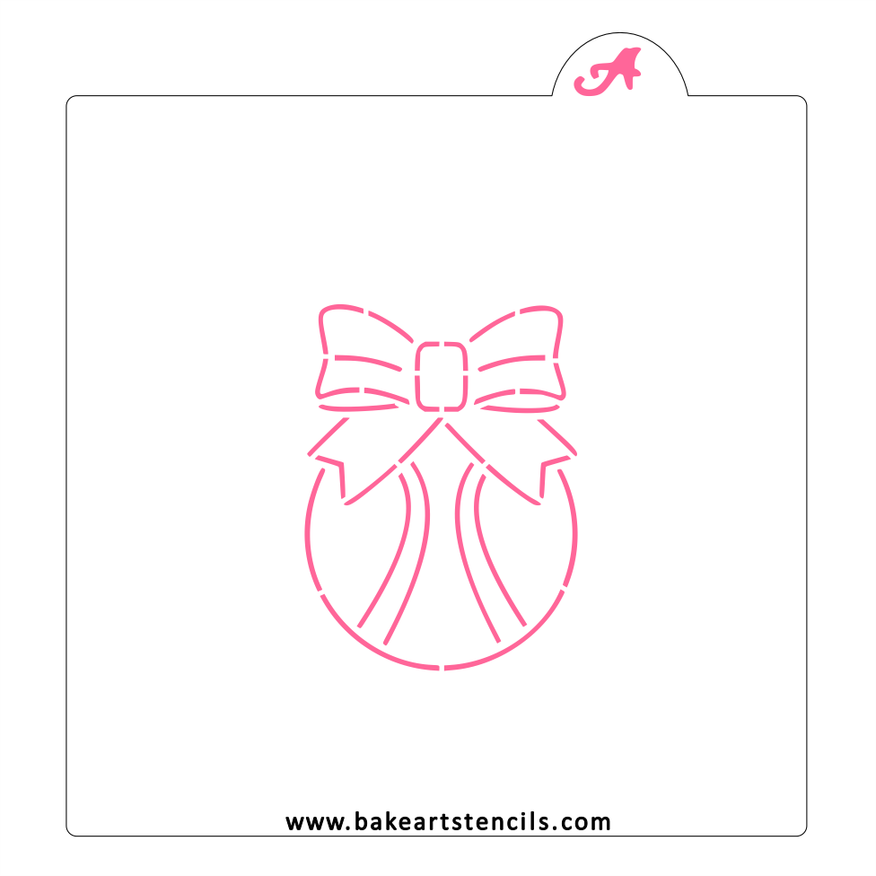 Tennis Bow PYO Stencil bakeartstencil