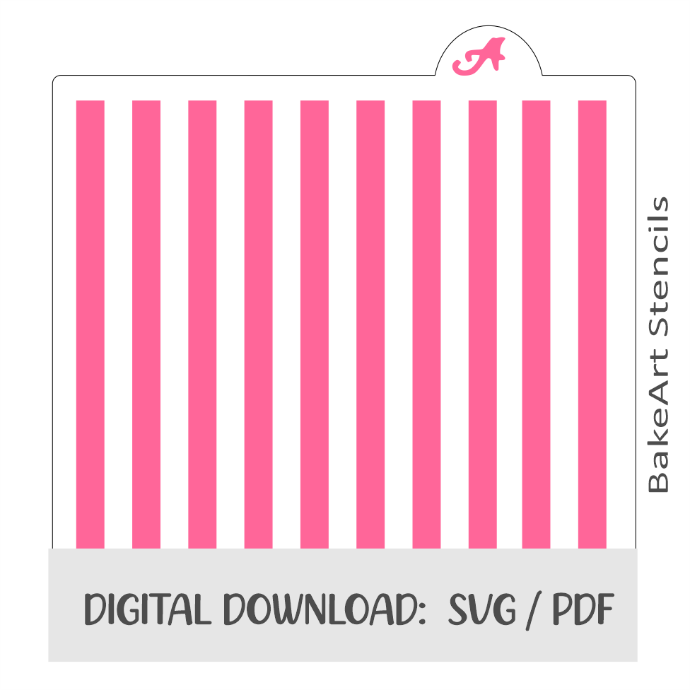 Thick Stripes Digital Download bakeartstencils