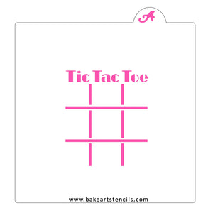 Tic Tac Toe Cookie Decorating Set bakeartstencil