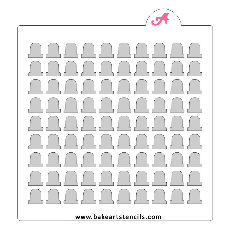 Tombstone Sprinkles Stencil bakeartstencil