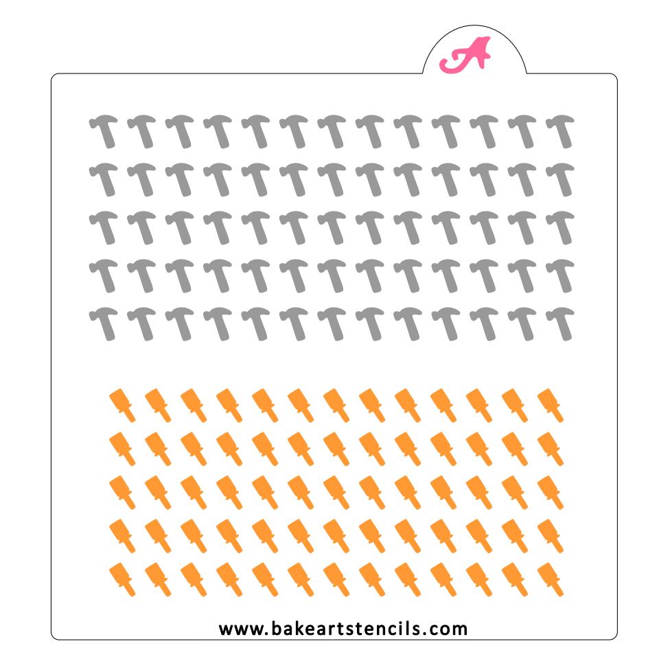 Tools Sprinkles Stencil bakeartstencil