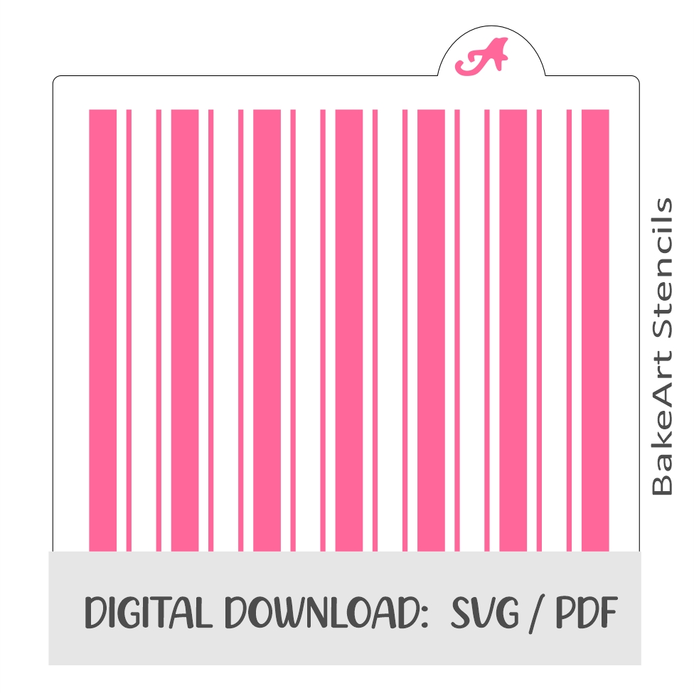 Triple Stripes Digital Download bakeartstencils