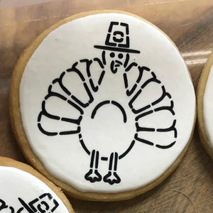 Turkey PYO Cookie Stencil bakeartstencil