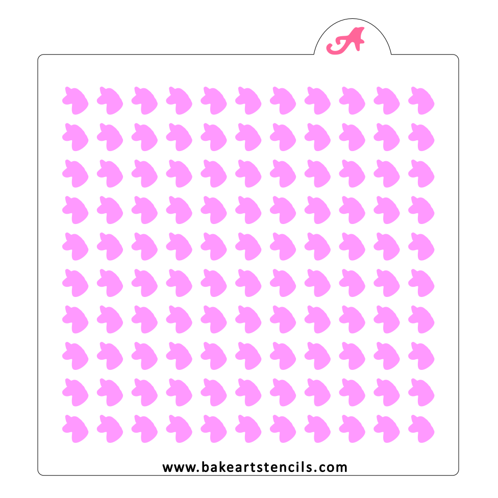 Unicorn Sprinkles Stencil bakeartstencil
