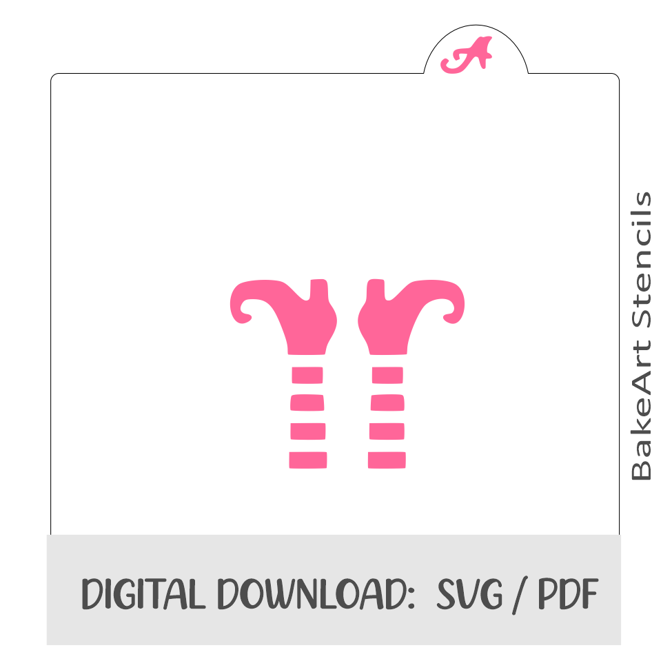 Witch Feet Digital Download bakeartstencils