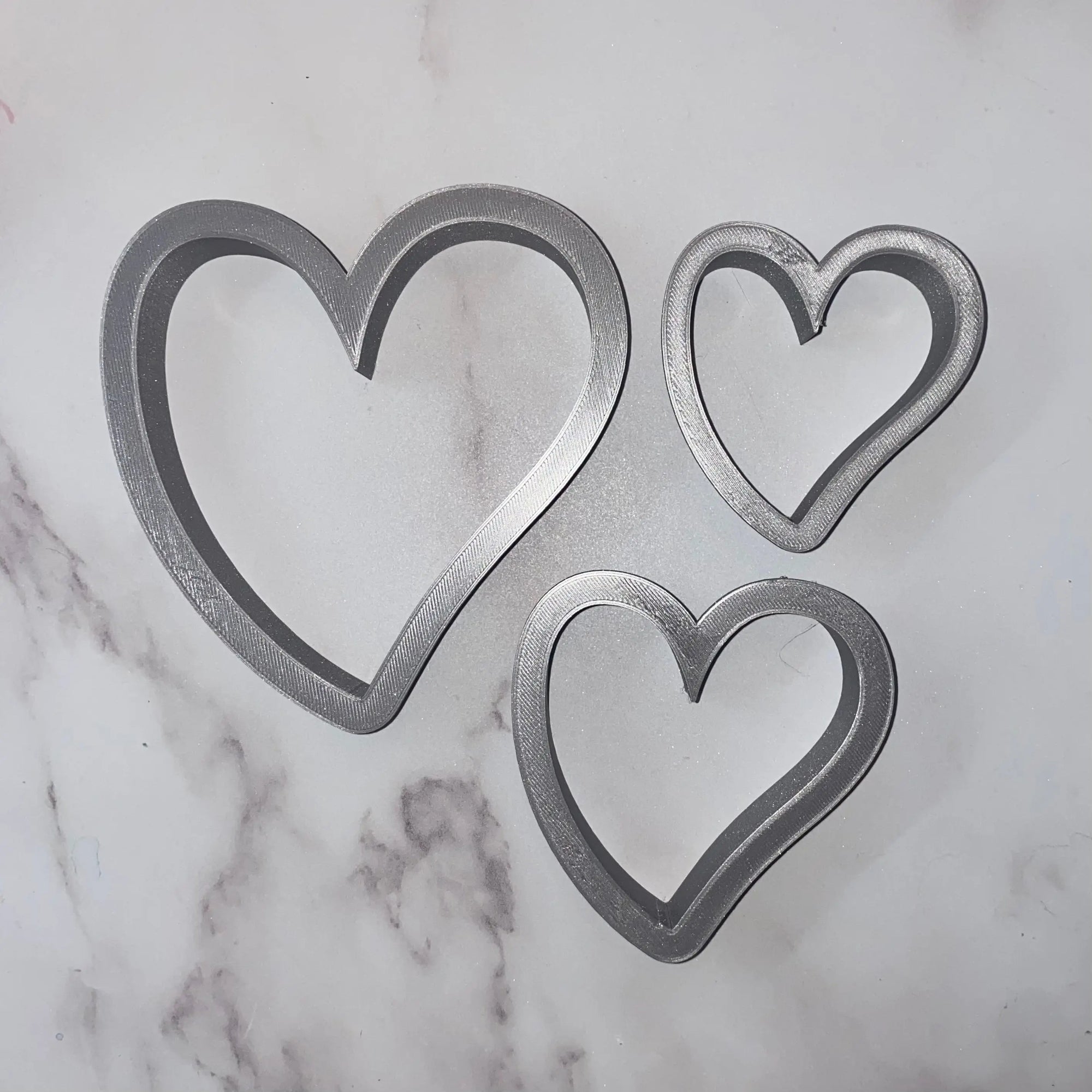 Wonky Heart Cookie Cutter bakeartstencil
