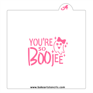You're So BOO-jee Stencil bakeartstencil