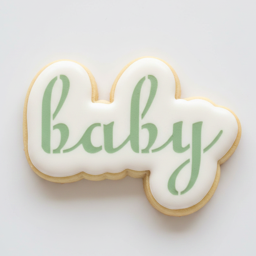 Baby Cookie Cutter/Stencil bakeartstencil